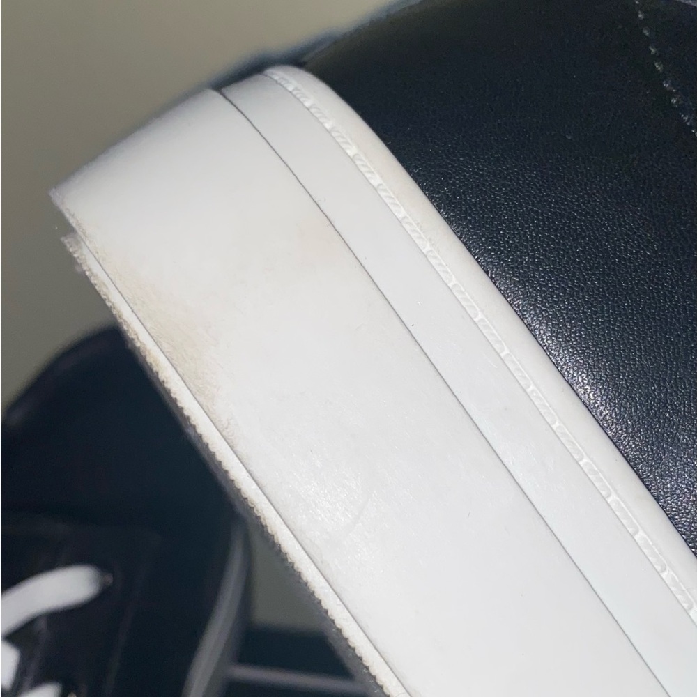 Karl Lagerfeld Black & White Platform Cate Pins Sneakers, Size 7.5 - Picture 13 of 14